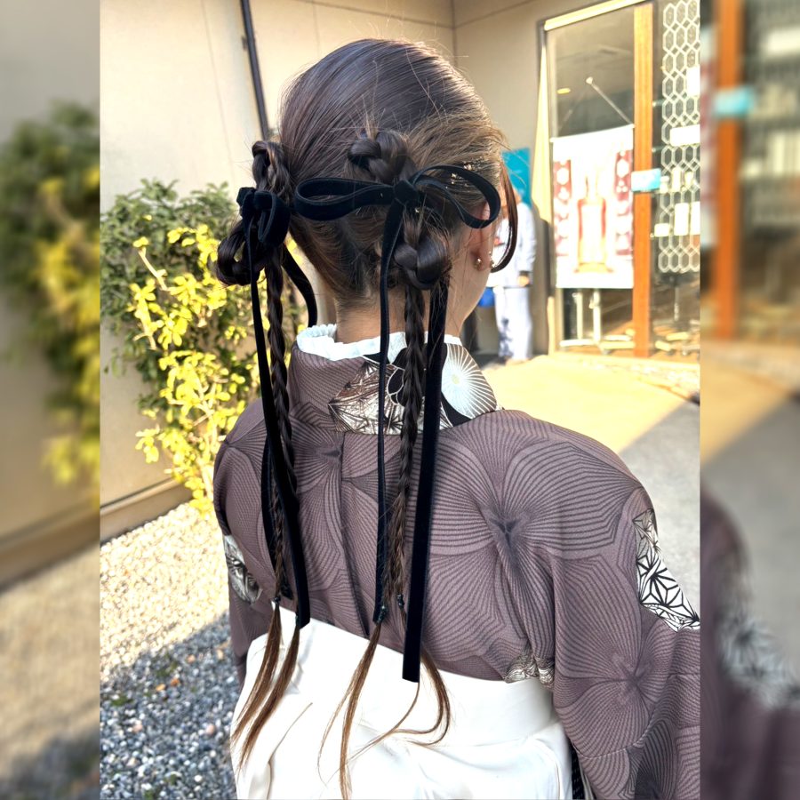韓国発のヘアアレンジ！【 卒業式ヘア × ツインカチモリ 】