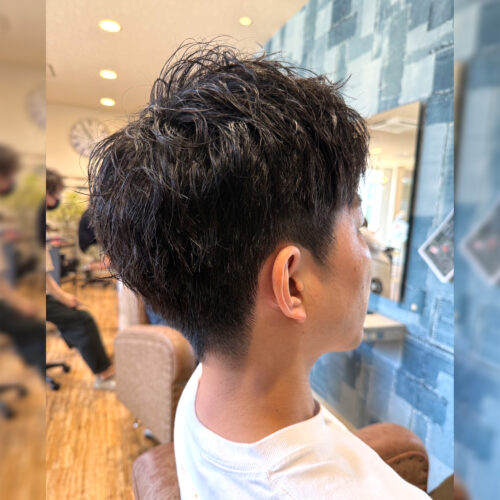 カジュアルな無造作ヘアにおすすめ！【 ツイストピンパーマ 】