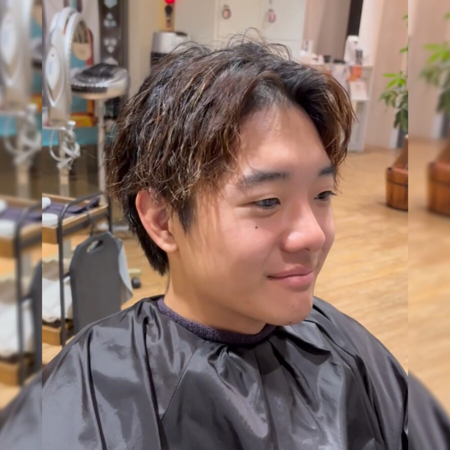 立体的な動きや無造作な束感【 ソフトツイストパーマ 】